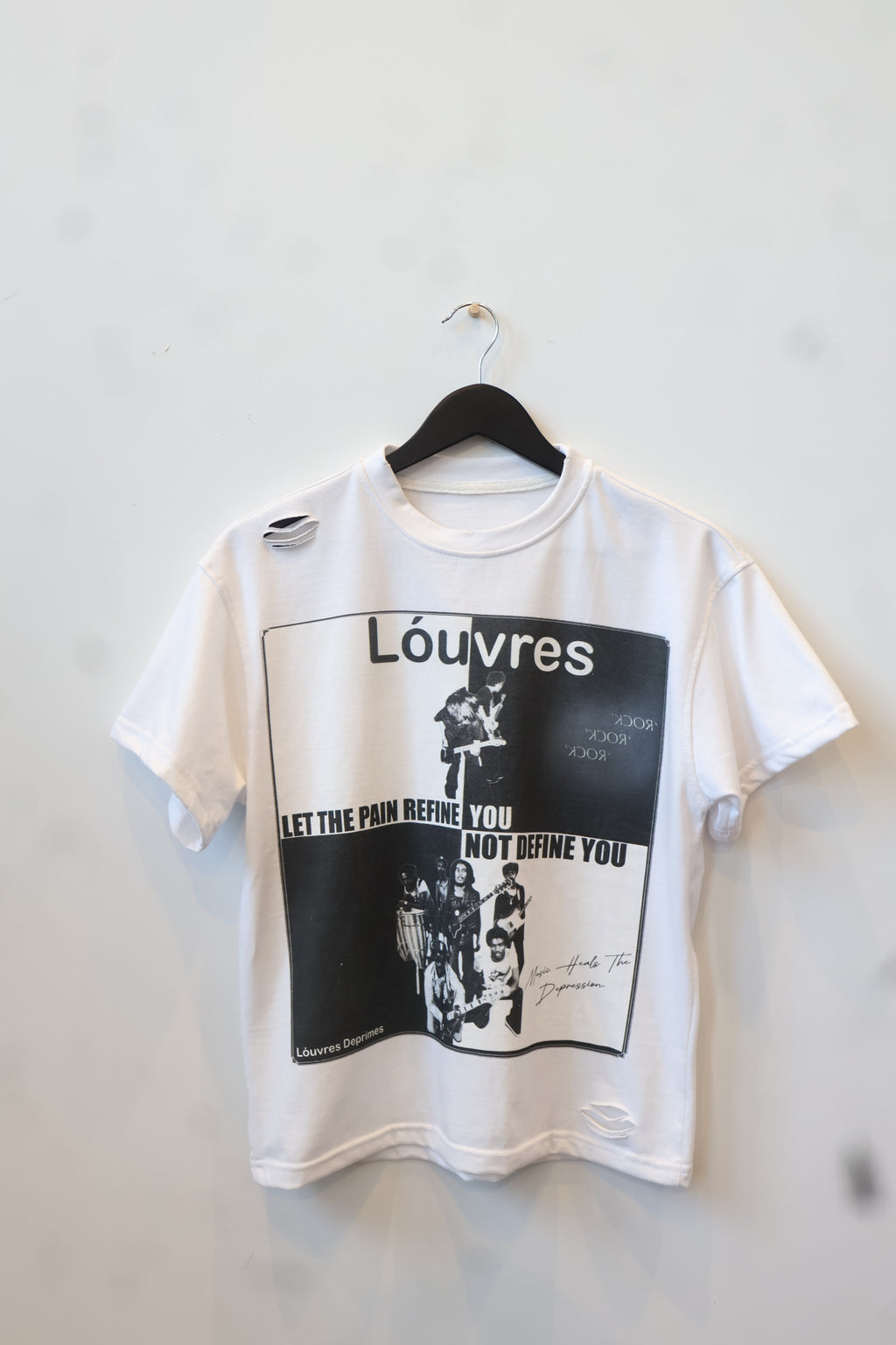 MUSIC HEALS DEPRESSION WHITE TEE